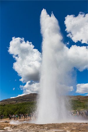 simsearch:700-07745169,k - Great Geysir Erupting, Haukadalur, Iceland Stock Photo - Rights-Managed, Code: 700-07745173