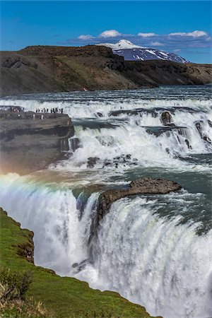 simsearch:700-07745169,k - Rainbow at Gullfoss Waterfall, Southwest Iceland, Iceland Stock Photo - Rights-Managed, Code: 700-07745180