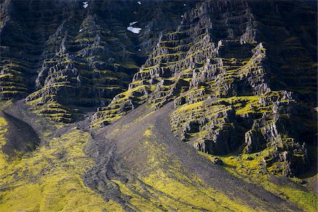 simsearch:700-07745169,k - View of jagged mountainside in spring, Hali, Iceland Stock Photo - Rights-Managed, Code: 700-07760038