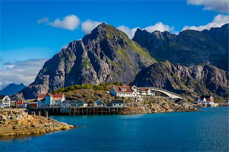 Henningsvaer, Austvagoya, Lofoten Archipelago, Norway Foto de stock - Con derechos protegidos, Código: 700-07784243