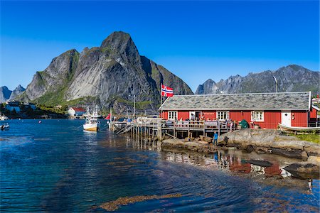fishing village - Reine, Moskenesoya, Lofoten Archipelago, Norway Stock Photo - Rights-Managed, Code: 700-07784326