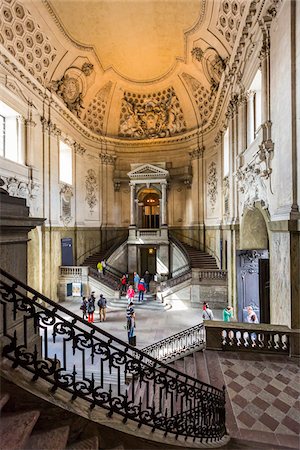 Interior of main entrance, the Royal Palace, Gamla Stan (Old Town), Stockholm, Sweden Stock Photo - Rights-Managed, Code: 700-07783784
