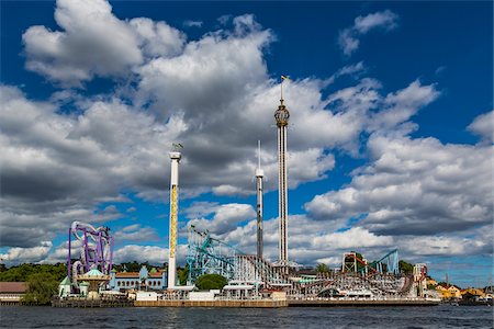 simsearch:700-07849673,k - Grona Lund Amusement Park on Djurgarden Island, Stockholm, Sweden Stock Photo - Rights-Managed, Code: 700-07783842