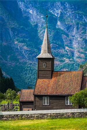 simsearch:400-04015133,k - Flam Church, Flam, Aurland, Norway Stock Photo - Rights-Managed, Code: 700-07797773