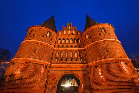 simsearch:700-04424890,k - Close-up of Holsten Tor at dusk, Luebeck, Schleswig-Holstein, Germany Stock Photo - Rights-Managed, Code: 700-07802713