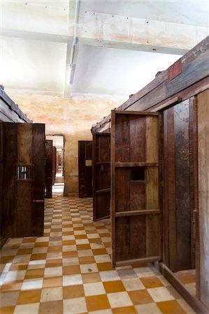 simsearch:700-00795771,k - Hallway and Doors inside the S-21, Red Khmer Tuol Sleng prison, Phnom Penh, Cambodia, Indochina, Southeast Asia, Asia Stock Photo - Rights-Managed, Code: 700-07803146