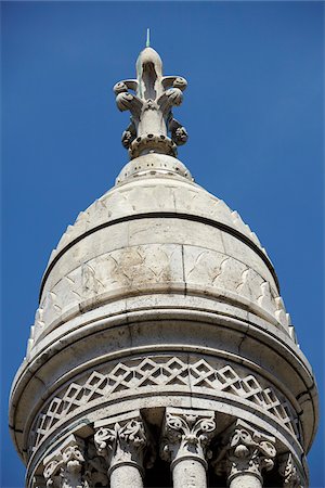 Architectural Detail of Basilique du Sacre Coeur, Montmartre, Paris, France Stock Photo - Rights-Managed, Code: 700-08059898