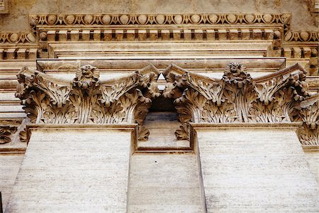 Architectural Detail of Chiesa di Sant'Ignazio di Loyola a Campo Marzio, Rome, Lazio, Italy Stock Photo - Rights-Managed, Code: 700-08102836