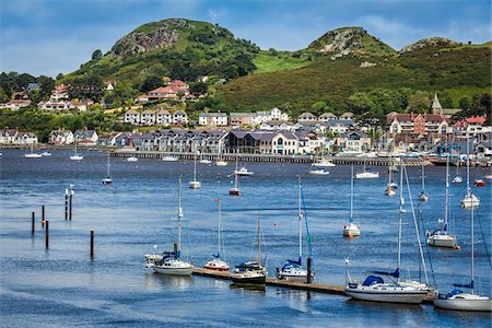 simsearch:700-03508663,k - Riverfront view with boats in harbour, Conwy, Conwy County, Wales, United Kingdom Stock Photo - Rights-Managed, Code: 700-08122059