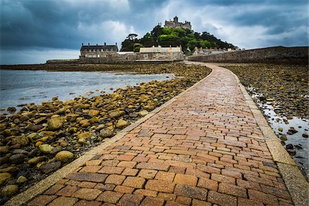 simsearch:700-08122229,k - Causeway to St Michael's Mount, Cornwall, England, United Kingdom Photographie de stock - Rights-Managed, Code: 700-08122277