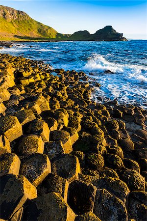 Basalt Columns at Giant's Causeway, near Bushmills, County Antrim, Northern Ireland, United Kingdom Stock Photo - Rights-Managed, Code: 700-08146165