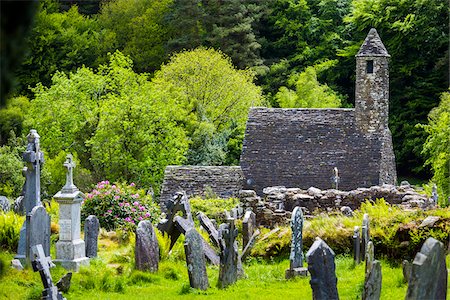 simsearch:400-04015133,k - St Kevin's Church and cemetery, Glendalough, monastic settlement, Wicklow, Ireland Stock Photo - Rights-Managed, Code: 700-08146315