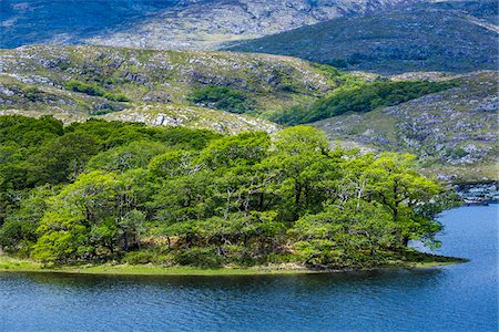 Scenic view of Upper Lake, Killarney National Park, near the town of Killarney, County Kerry, Ireland Stock Photo - Rights-Managed, Code: 700-08146367