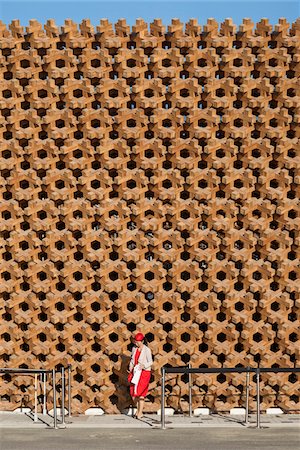 Woman leaving the Japan Pavilion at Milan Expo 2015, Italy Stock Photo - Rights-Managed, Code: 700-08167352