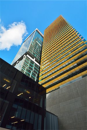 sky scrapers - Skyscrapers, 400 George Street and Santos Place, Brisbane, Queensland, Australia Stock Photo - Rights-Managed, Code: 700-08274380