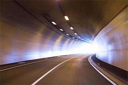 speed - View of Tunnel, Austria, Europe Stock Photo - Rights-Managed, Code: 700-08353472