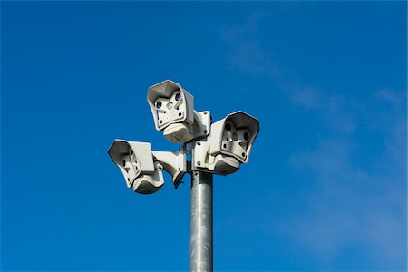 Surveillance Cameras, Okertalsperre, Altenau, Harz, Lower Saxony, Germany Stock Photo - Rights-Managed, Code: 700-08386240