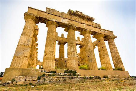 simsearch:700-08702035,k - Temple of Hera at Selinunte an Ancient Greek City and Archaeological Site in Sicily, Italy Stock Photo - Rights-Managed, Code: 700-08701987