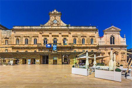 place of worship - Ostuni Town Hall and Church of St Francis of Assisi in Ostuni Square, Ostuni, Puglia, Italy Stock Photo - Rights-Managed, Code: 700-08739736