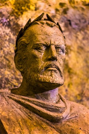 simsearch:700-08702035,k - Bust of the Roman Emperor Diocletian in the Basement Halls of Diocletian's Palace in the Old Town of Split in Split-Dalmatia County, Croatia Stock Photo - Rights-Managed, Code: 700-08765458