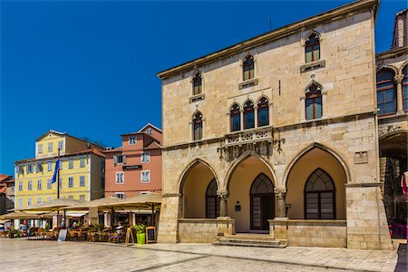 simsearch:855-08420585,k - Old City Hall in the People's Square in the Old Town of Split in Split-Dalmatia County, Croatia Stock Photo - Rights-Managed, Code: 700-08765465