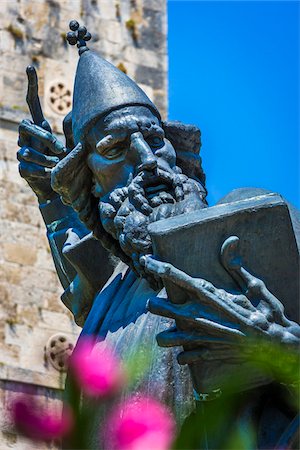 simsearch:700-08702035,k - Close-up of the Monument to Bishop Grgur of Nin in the Old Town of Split in Split-Dalmatia County, Croatia Stock Photo - Rights-Managed, Code: 700-08765463