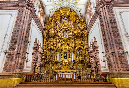 simsearch:700-07279077,k - High Altar of the Templo Valenciana Church in Guanajuato City, Mexico Stock Photo - Rights-Managed, Code: 700-09071047