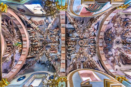 simsearch:700-03456784,k - View of the murals on the celing of the Sanctuary of Atotonilco in Atotonilco, Guanajuato State, Mexico Stock Photo - Rights-Managed, Code: 700-09071072