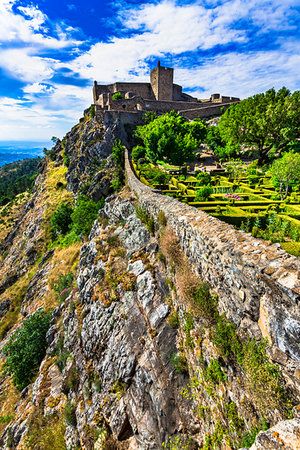 simsearch:700-03891116,k - Gardens and the Castle of Marvao on the hilltop in the minicipality of Marvao in the Portalegre District in Portugal Stock Photo - Rights-Managed, Code: 700-09226795