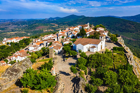 simsearch:400-05724379,k - Scenic overview of the municipality of Marvao in the Portalegre District in Portugal Stock Photo - Rights-Managed, Code: 700-09226808