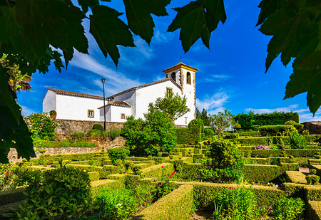 simsearch:400-05724379,k - Gardens and the Church of Saint Mary in the municipality of Marvao in Portalegre District of Portugal Stock Photo - Rights-Managed, Code: 700-09226801