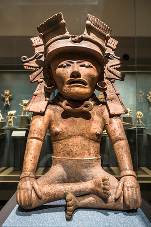 Ancient sculpture in the National Museum of Anthropology (Museo Nacional de Antropologia) in Mexico City, Mexico Stock Photo - Rights-Managed, Code: 700-09226906