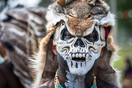 simsearch:614-02679643,k - Close-up of an indigenous tribal dancer at a St Michael Archangel Festival parade in San Miguel de Allende, Mexico Stock Photo - Rights-Managed, Code: 700-09227073