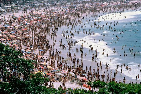 Copacabana Beach on Columbus Day Rio de Janeiro, Brazil Stock Photo - Rights-Managed, Code: 700-00004432