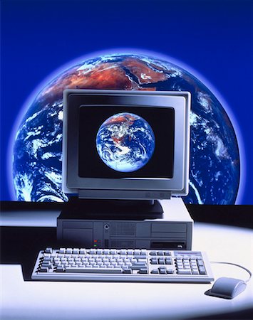 simsearch:700-00034257,k - Computer and Earth from Space Stock Photo - Rights-Managed, Code: 700-00014068