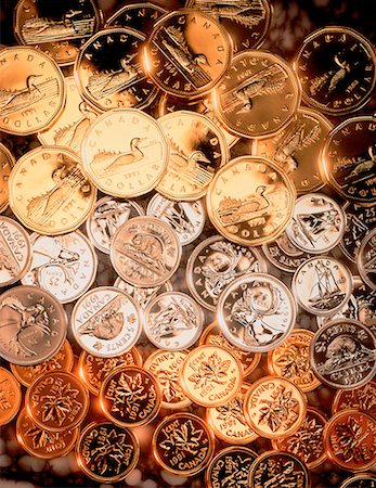 simsearch:700-00424016,k - Canadian Coins Foto de stock - Con derechos protegidos, Código: 700-00015737