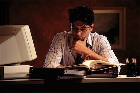 simsearch:700-00045560,k - Businessman Working at Desk Stock Photo - Rights-Managed, Code: 700-00017350