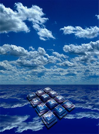 Telephone Keypad and Ocean Stock Photo - Rights-Managed, Code: 700-00017410