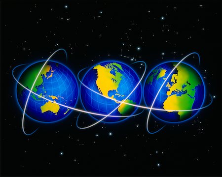 simsearch:600-00059402,k - Three Globes Displaying Continents of The World Foto de stock - Con derechos protegidos, Código: 700-00017883