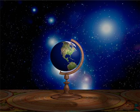 Globe on Stand North America Stock Photo - Rights-Managed, Code: 700-00018276