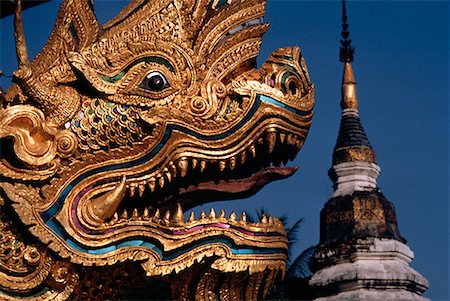 Gold Dragon Thailand Stock Photo - Rights-Managed, Code: 700-00018447