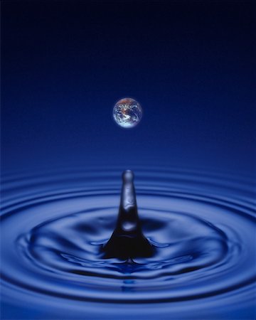 Globe as Water Drop Stock Photo - Rights-Managed, Code: 700-00019214