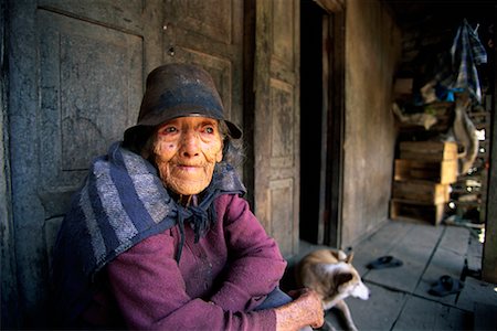 ecuadorian ethnicity - Portrait of 100 Year Old Woman Near Banos, Ecuador Stock Photo - Rights-Managed, Code: 700-00019464