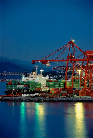 simsearch:700-03368682,k - Container Ship Loading Vancouver, British Columbia Canada Stock Photo - Rights-Managed, Code: 700-00010740