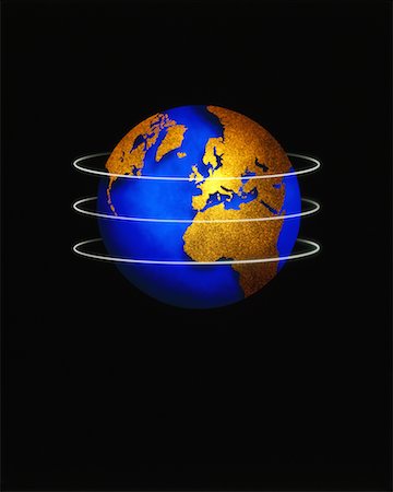 Globe and Rings Europe and Africa Stock Photo - Rights-Managed, Code: 700-00013017