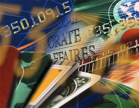 simsearch:700-00478040,k - Collage of Bank Cards Foto de stock - Con derechos protegidos, Código: 700-00024733