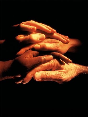 simsearch:600-02671208,k - Stacked Hands of Different Age And Race Stock Photo - Rights-Managed, Code: 700-00025433