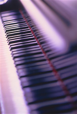 simsearch:6102-03748485,k - Close-Up of Piano Keys Stock Photo - Rights-Managed, Code: 700-00027936