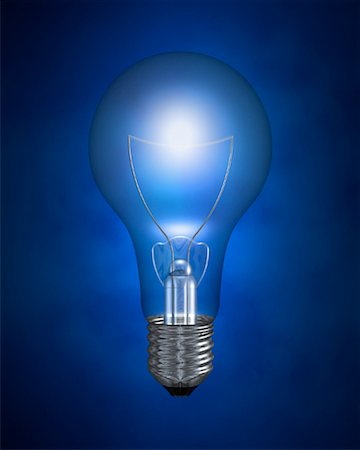 simsearch:700-00077410,k - Glowing Light Bulb Stock Photo - Rights-Managed, Code: 700-00028251