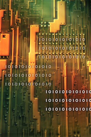 simsearch:700-00040444,k - Circuit Board and Binary Code Stock Photo - Rights-Managed, Code: 700-00028599